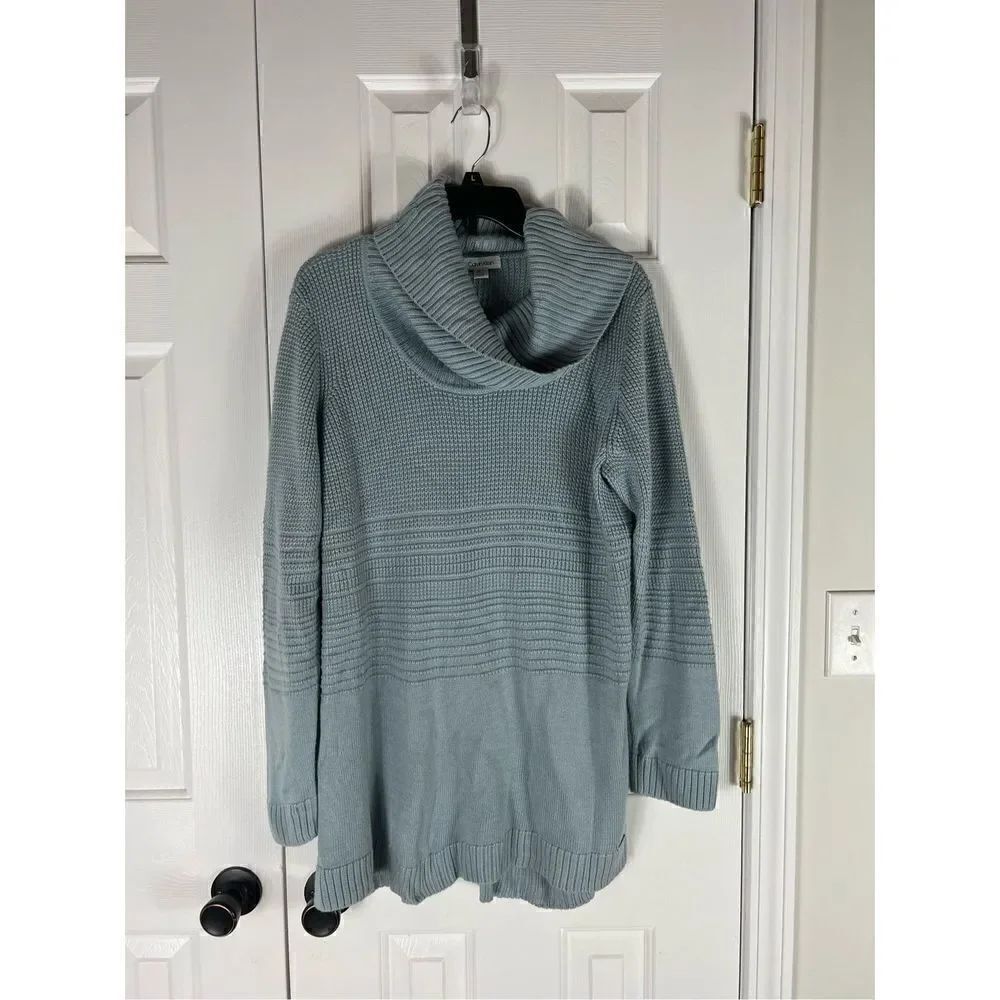 Calvin Klein Womens Blue Sweater Size XL